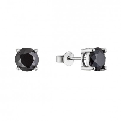 Stříbrné náušnice LUNA 11M00010 moissanite