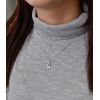 Sada šperků s krystaly Swarovski náušnice,řetízek a přívěsek modrá kytička 39172.3