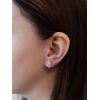 Sada šperků s krystaly Swarovski náušnice,řetízek a přívěsek růžová kytička 39172.3 light rose