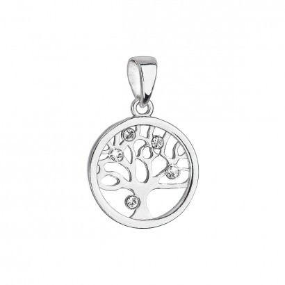 Stříbrný přívěsek se Swarovski krystaly strom života 34258.1