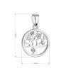 Stříbrný přívěsek se Swarovski krystaly strom života 34258.1