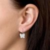 Sada šperků s krystaly Preciosa náušnice a přívěsek bílý motýl 39144.1 crystal