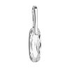 Stříbrný přívěsek s krystaly Swarovski bílý ovál 34241.1