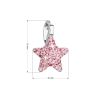 Stříbrný přívěsek s Preciosa krystaly růžová hvězdička 34259.3 lt.rose