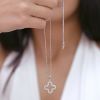 Stříbrný přívěsek s krystaly Swarovski v bílé barvě 74071.1