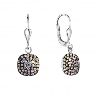 Stříbrné visací náušnice se Swarovski krystaly 31320.3 moonlight
