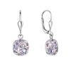 Stříbrné visací náušnice se Swarovski krystaly 31320.3 violet