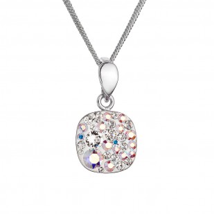Stříbrný náhrdelník se Swarovski krystaly 32088.2 ab
