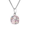 Stříbrný náhrdelník se Swarovski krystaly 32088.3 magic rose