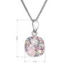 Stříbrný náhrdelník se Swarovski krystaly 32088.3 magic rose
