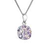 Stříbrný náhrdelník se Swarovski krystaly 32088.3 sviolet