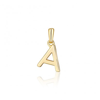 Stříbrný zlacený přívěsek písmeno A