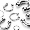 Piercing - podkova (3,0 x 16 mm, 6 mm)
