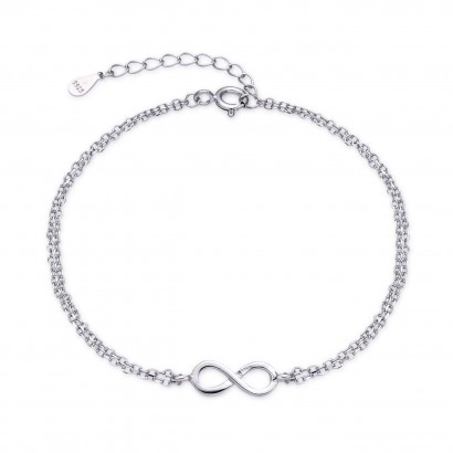 Stříbrný náramek nekonečno
