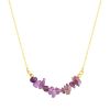 Náhrdelník s kamenem ametyst 42037.3 ocel