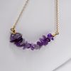 Náhrdelník s kamenem ametyst 42037.3 ocel