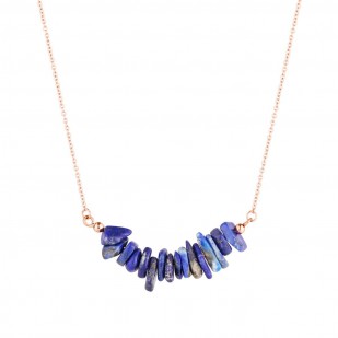 Náhrdelník s kamenem lapis lazuli 42037.3 ocel