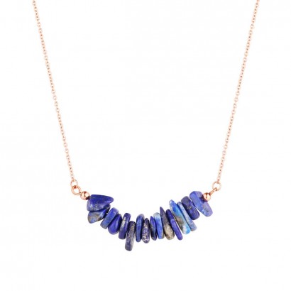 Náhrdelník s kamenem lapis lazuli 42037.3 ocel