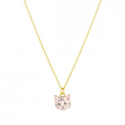 Ocelový náhrdelník kočka 42042.1