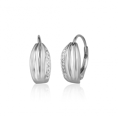 Stříbrné náušnice se zirkony