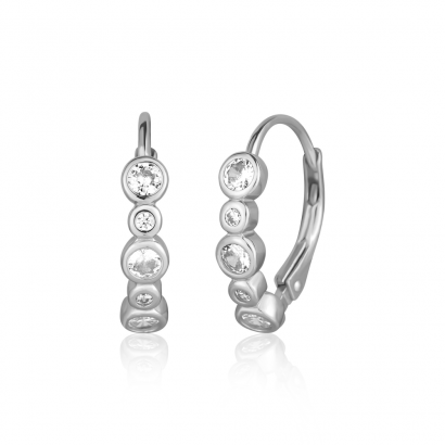 Stříbrné náušnice se zirkony