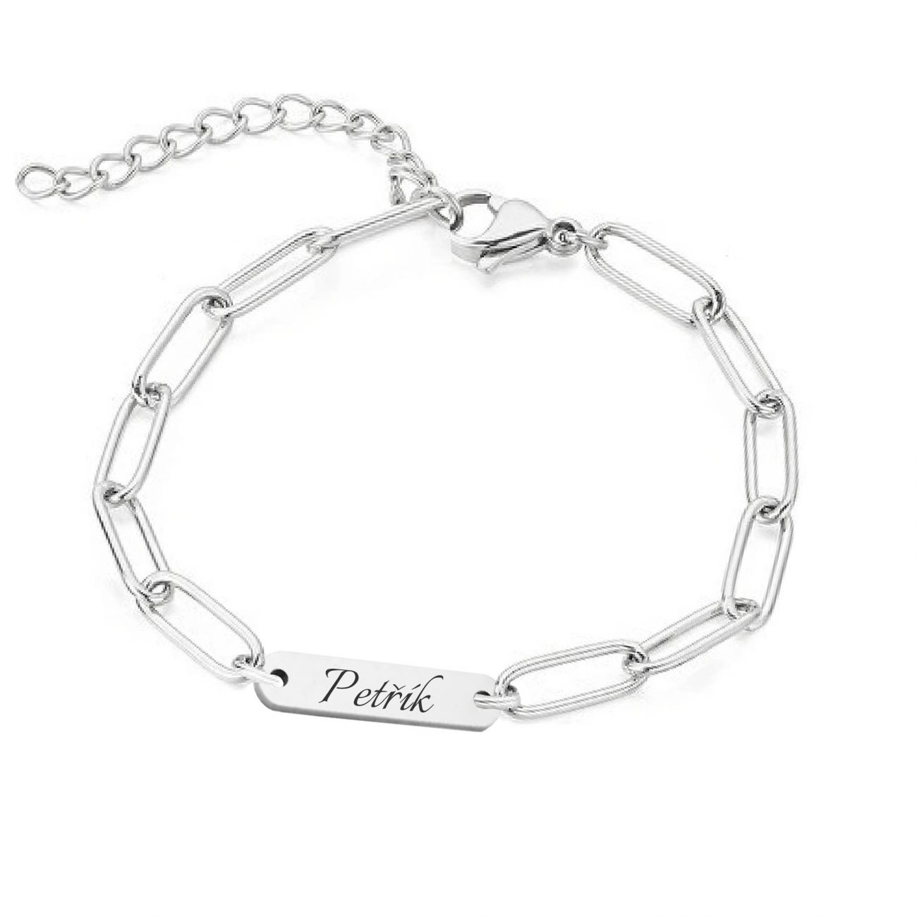 S4U Personalizovaný ocelový náramek s destičkou - OPA1860