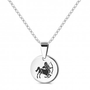 Personalizovaný ocelový náhrdelník znamení horoskopu STŘELEC