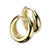 Zlacené ocelové náušnice masivní kroužky malé