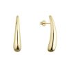 Pozlacené stříbrné náušnice dlouhé kapky 61118
