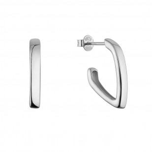 Stříbrné náušnice obdélníky 61115