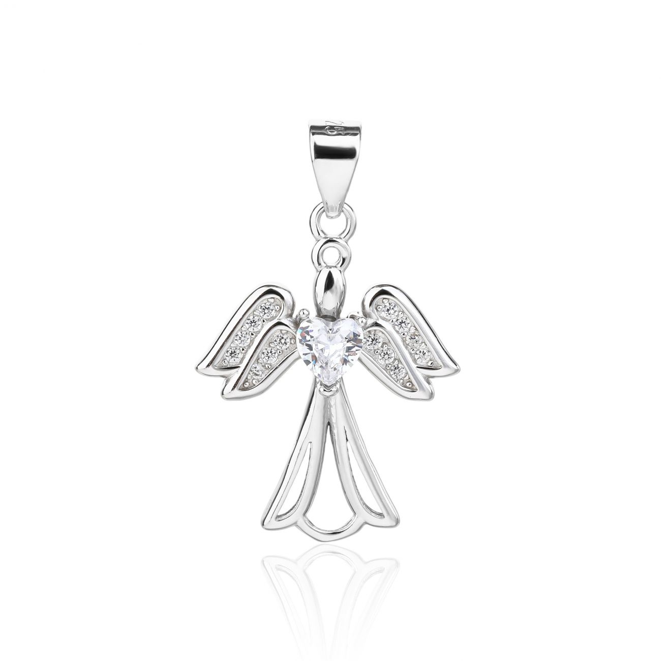NUBIS Stříbrný přívěsek anděl strážný - NB-4634