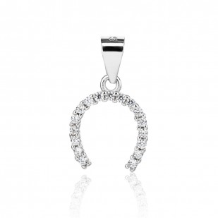 Stříbrný přívěsek podkova