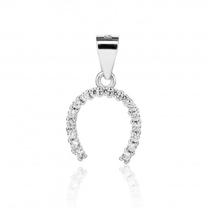 Stříbrný přívěsek podkova