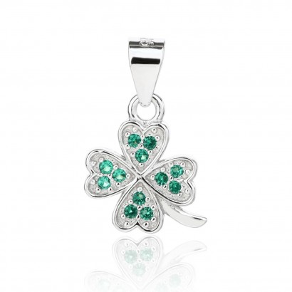 Stříbrný přívěsek čtyřlístek