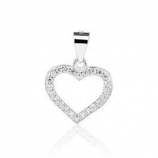 Stříbrný přívěsek srdíčko
