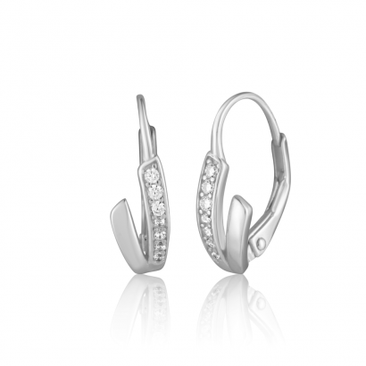 Stříbrné náušnice se zirkony