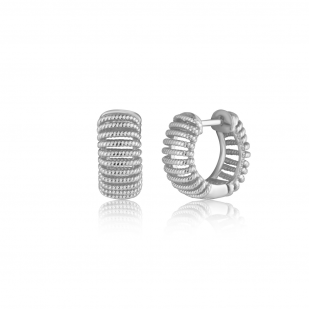 Stříbrné náušnice kroužky