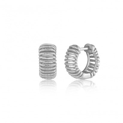 Stříbrné náušnice kroužky