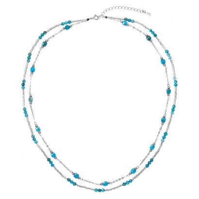 Stříbrný náhrdelník s apatity 12183.3