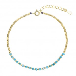 Pozlacený náramek s apatity 13112.3