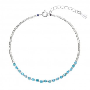 Stříbrný náramek s apatity 13112.3