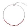 Stříbrný náramek s granáty 13112.3