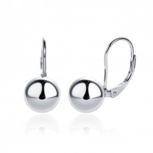 Stříbrné náušnice kuličky 9mm