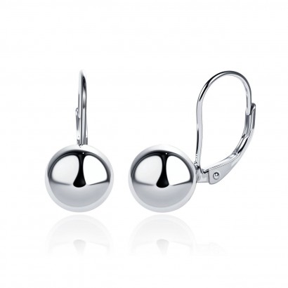 Stříbrné náušnice kuličky 9mm