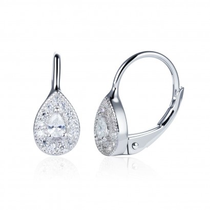 Stříbrné náušnice slzičky