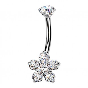 Piercing do pupíku kytička - TITAN
