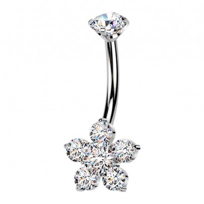 Piercing do pupíku kytička - TITAN