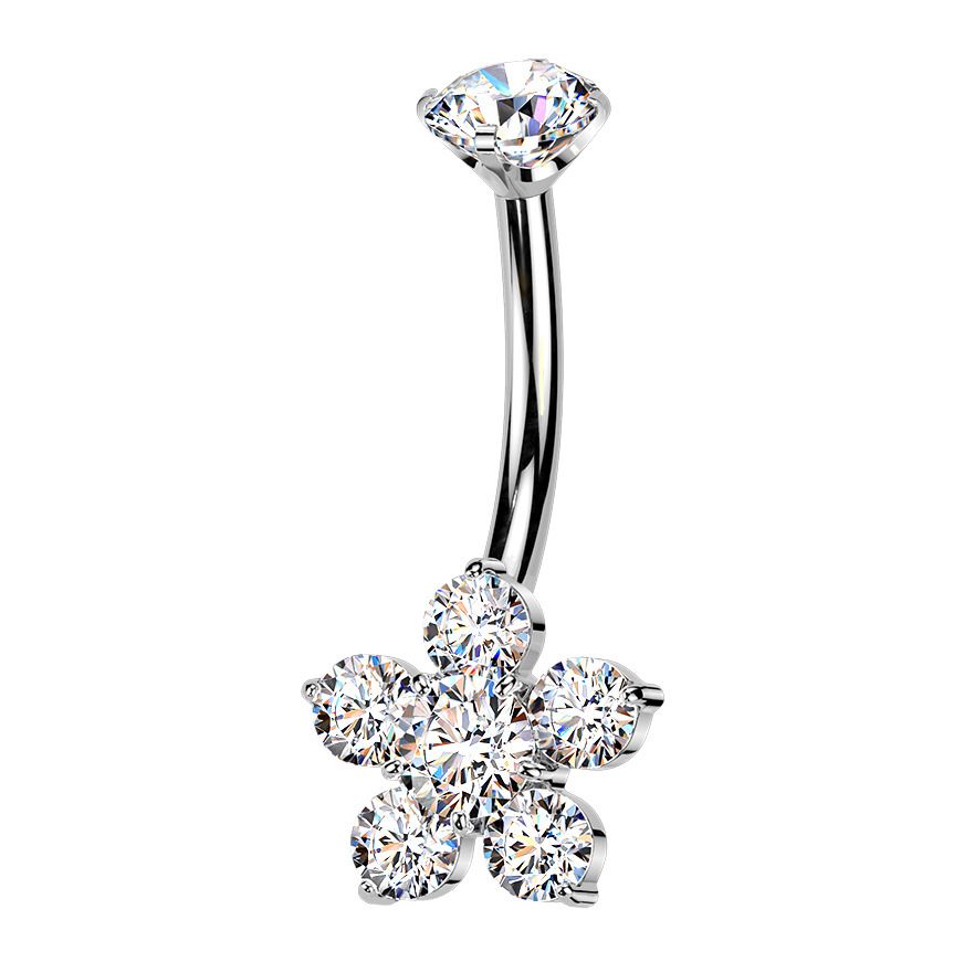 MARRE Piercing do pupíku kytička - TITAN - TIT1600