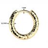 Zlacené ocelové náušnice kruhy 13 mm