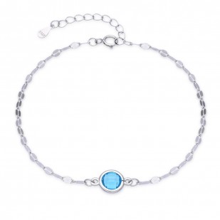 Stříbrný náramek s tyrkysovým kamenem